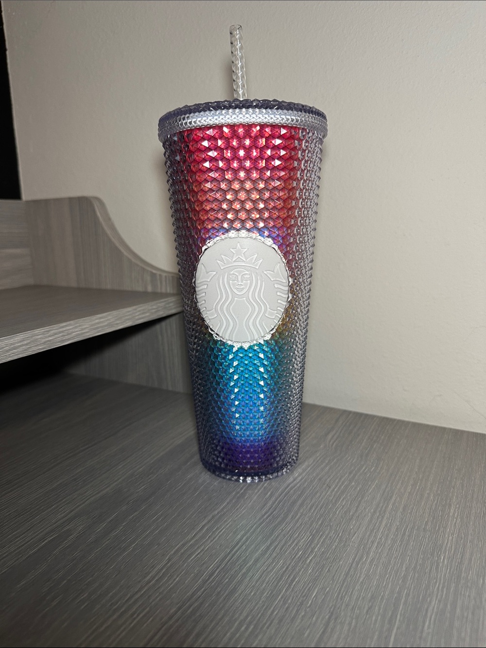Starbucks 24oz Studded Rainbow Ombre Tumbler